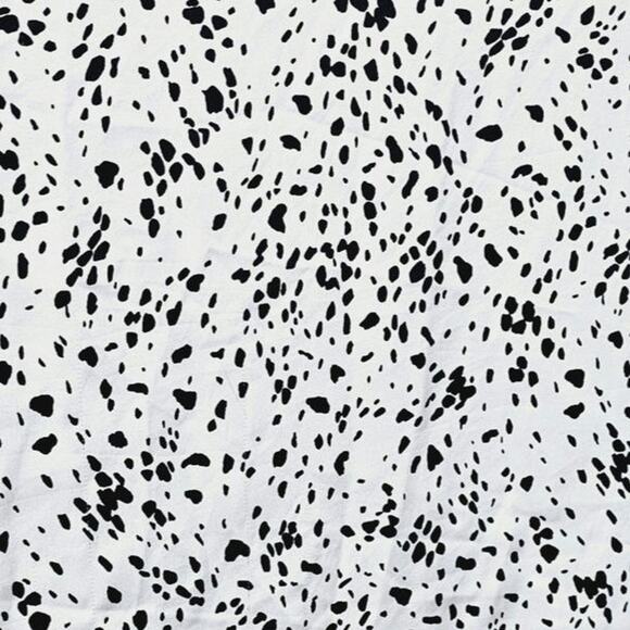 A New Day Button-Up Top Women's Plus Size 4X Cream & Black Dotted Casual Office - Picture 5 of 8